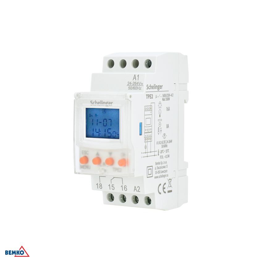 PROGRAMATOR CZASOWY ELEKTRONICZNY 16(8)A 7D SCHELINGER