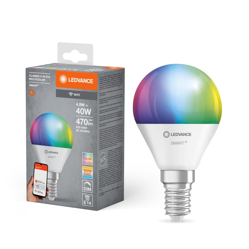 Lampa LED SMARTWIFI P40 4,9W 230V RGBWFRE144X1 LEDV