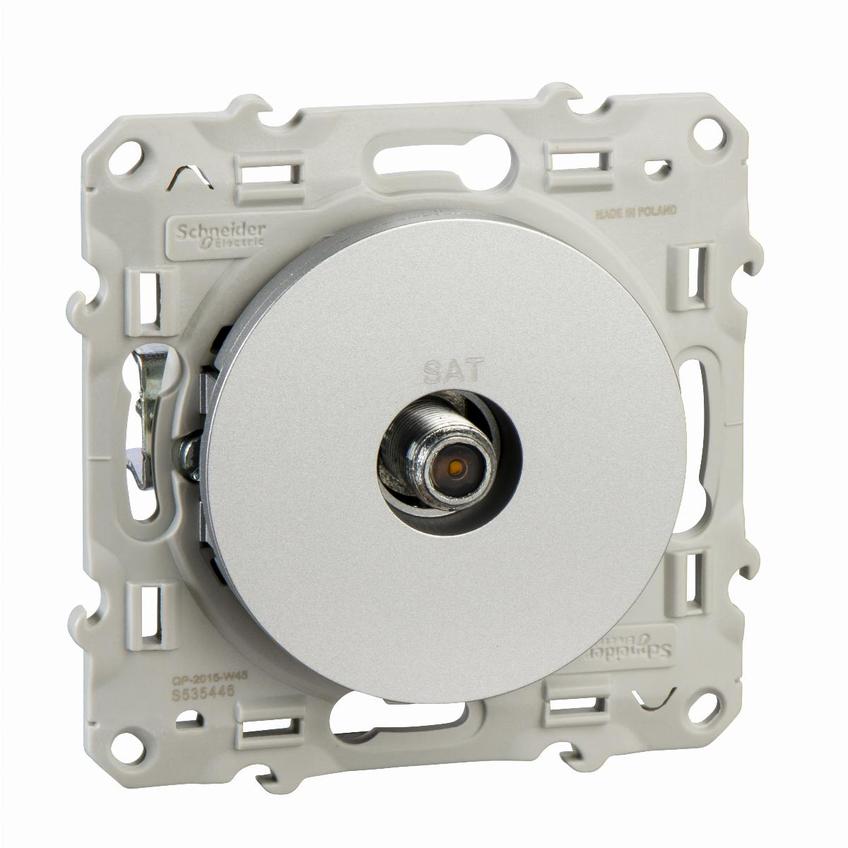 Odace, gniazdo SAT aluminium