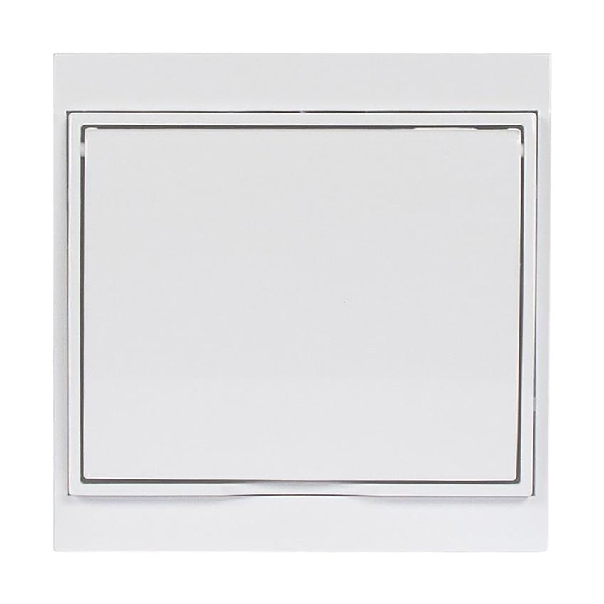 Gniazdo pojedyncze podtynkowe 2P+Z, Schuko, bryzgoszczelne z klapką Luna, 16A, 250V, PT-17LH, biały