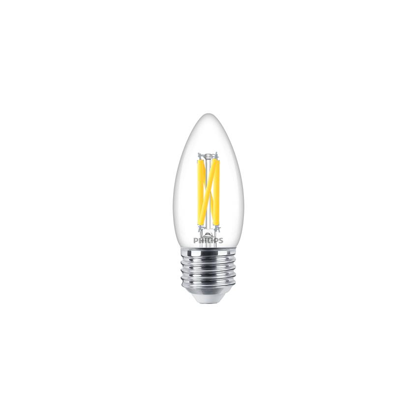 Żarówka LED świeczka 3,4W=40W 470lm 2700K 3,4-40W E27 927 B35 5 lat gw. PHILIPS