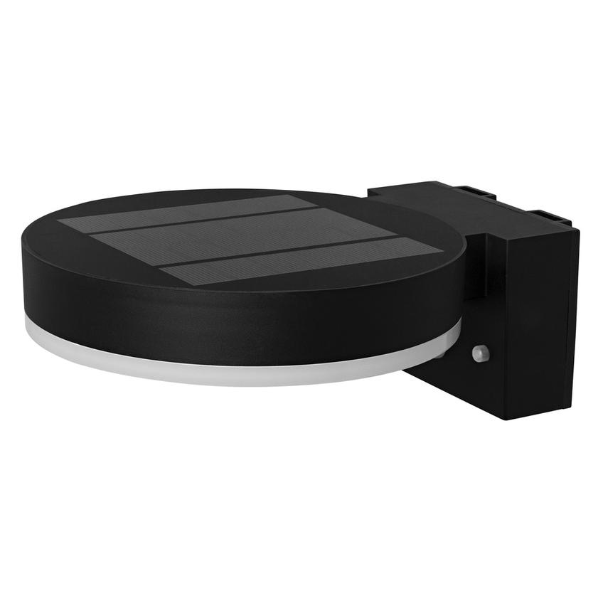 Kinkiet Ogrodowy Solarny LED Lampa Elewacyjna 6W Czarna Okrągła ENDURA STYLE 4058075392762 LEDVANCE