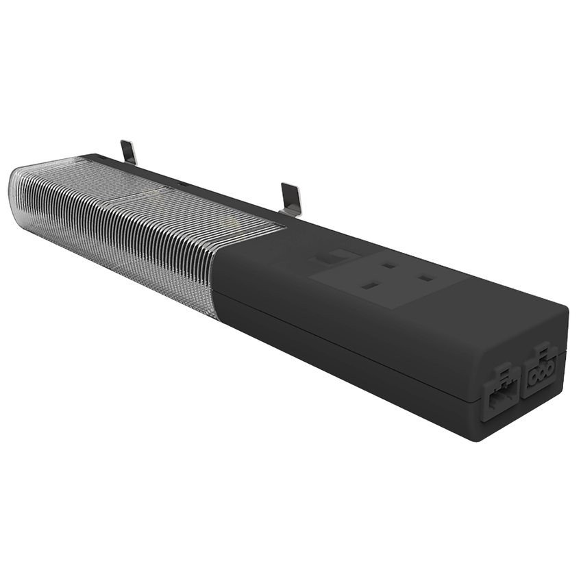 Spacial Thalassa Lampa LED do szafy z gniazdem Brytyjskim 640lm NSYLAMLDB SCHNEIDER